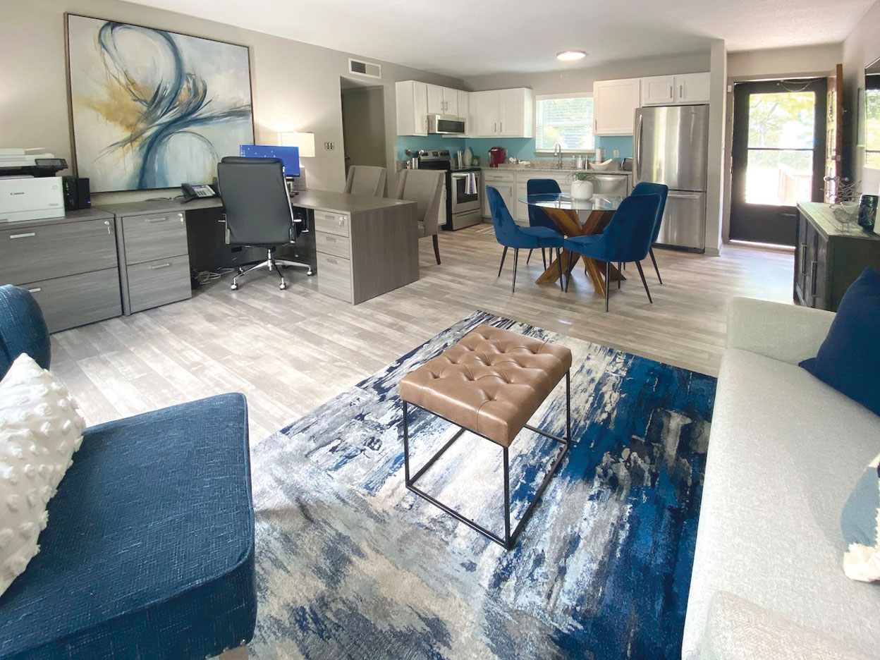 The View Alabaster Living Room and Kitchen