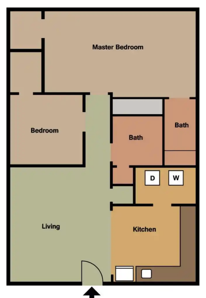 2 Bdr 2 Bath