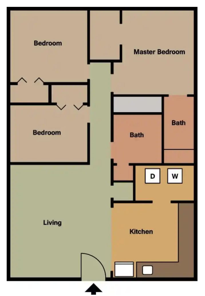 3 BDR 2 Bath